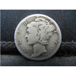 1928 S Mercury Dime