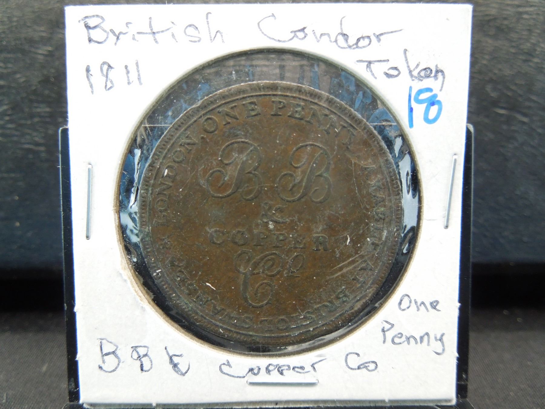 1811 British condor token from the BB & Copper company