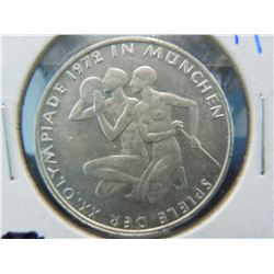1972-g silver German ten marks Olympic coin