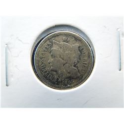 1865 three cent nickel