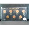 Image 1 : 1982 Lincoln coin set with all 7 varieties of coins minted that year