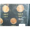 Image 3 : 1982 Lincoln coin set with all 7 varieties of coins minted that year