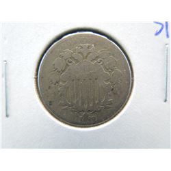 1869 shield nickel