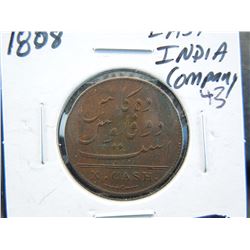 1808 ten cash coin from the British east India company