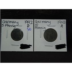 German third Reich coins with swastikas (2)