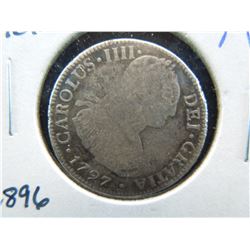 1797 Spanish colonies - Mexico 2 reals coin