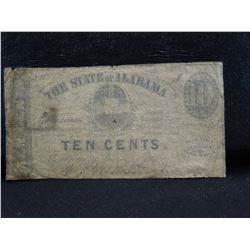 state of Alabama ten cent fractional note