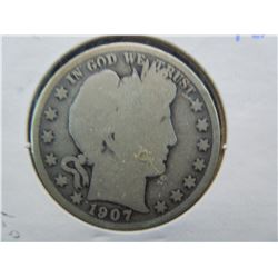 1907 barber half dollar
