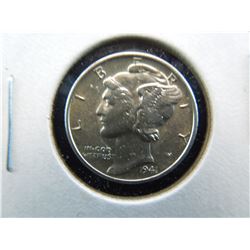 1941 mercury dime with full bands