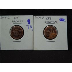2009-p lp2 wddr-041 double die and  2009-d lp1 wddr-011 double die
