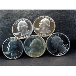 1970-1976 proof Washington quarters