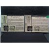 Image 1 : 2 Kennedy half dollar coin sets on info cards