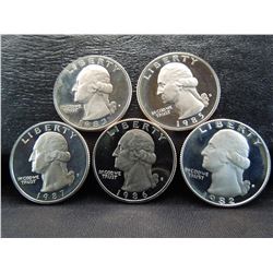 1983 1987 proof washington quarters