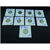 Image 1 : 9 jefferson nickels from proof and special mint sets