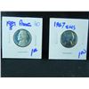 Image 2 : 9 jefferson nickels from proof and special mint sets
