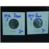 Image 3 : 9 jefferson nickels from proof and special mint sets