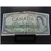 Image 1 : series of 1954 one dollar canadian bank note with the devil's face.  This was an error in printing. 