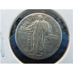 1927-d standing liberty quarter