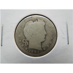 1894-o barber quarter