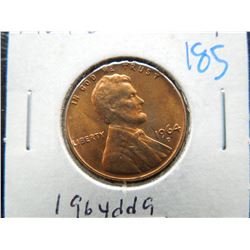1964-d/d memorial cent with repunched mintmark number 9