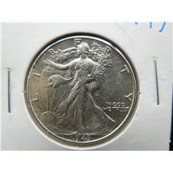 brilliant uncirculated 1943 walking liberty half dollar
