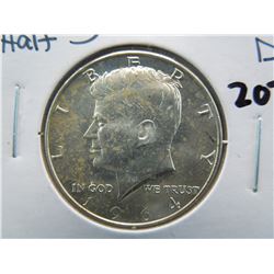 1964-d kennedy half dollar