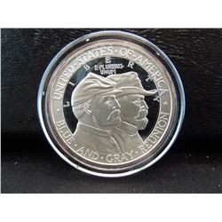 sterling silver  25th anniversary medal copy coin commemorating the battle of gettysburg