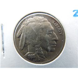 1938-d/d buffalo nickel with a repunched mint mark