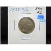 Image 3 : 1938-d/d buffalo nickel with a repunched mint mark