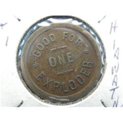 token good for one exploder which means good for one stick of dynamite by the carbon emory stores co