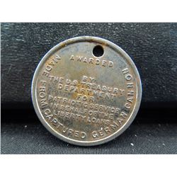 victory loans advertising medal made from the cannons of captured german ships during world war 1