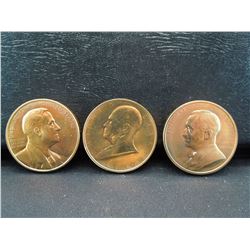 three presidential high relief medals includes franklin delano roosevelt, harry truman, and dwight d