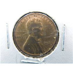 High grade reddish brown 1929 lincoln wheat cent