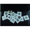 Image 1 : bag of foreign coins with a wooden nickel thrown in