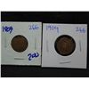 Image 1 : 1909 wheat cent and 1909 indian head cent