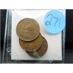 1920, 1932, and 1935 canadian small cents