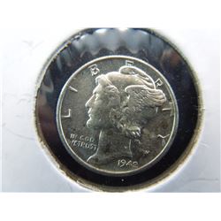 uncirculated 1942 mercury dime