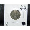 Image 3 : brilliant uncirculated 1936 buffalo nickel