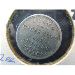 good for 5 cents at alamo cigar stand & shining parlor