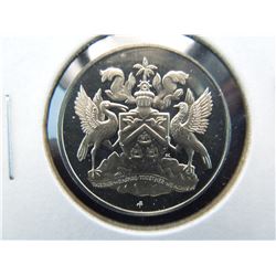 silver 50 cent piece dated 1972 from trinidad & tobago