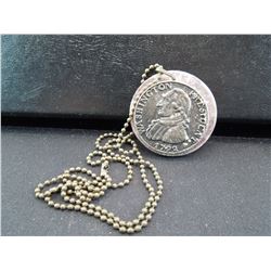 george washington coin on a chain