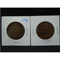 1922 and 1938 british large cents