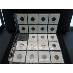 19 carded and dated 1928 wheat cents