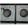 Image 2 : small coin collection includes mercury dimes, jefferson nickels, buffalo nickels, wheat cents, and i