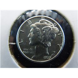 uncirculated 1939 mercury dime