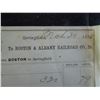 Image 2 : bill for for transportation from boston & albany railroad company dated 1874