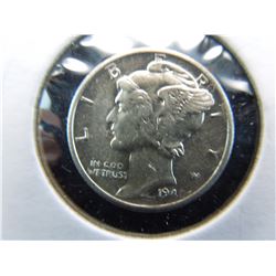 uncirculated 1940-s mercury dime