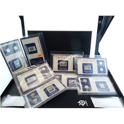 lincoln cents and stamp sets on info cards