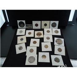 bag of foreign coins