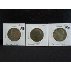 rainbow toned kennedy half dollars